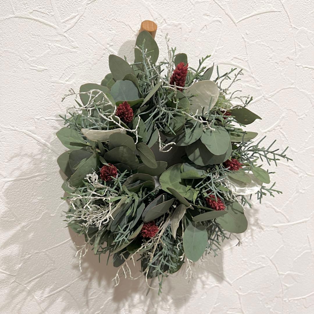 ポポラスとルナリアのクリスマスリース* *ラッピング無料 冬 プレゼント