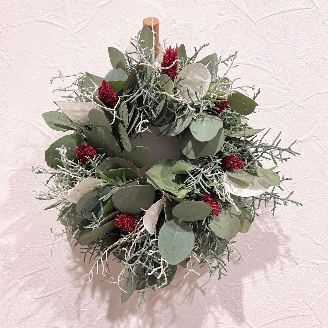 ポポラスとルナリアのクリスマスリース* *ラッピング無料 冬 プレゼント