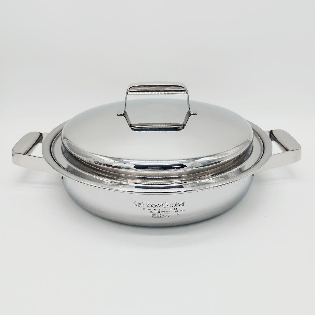 【未使用】タッパーウェア　レインボウクッカーⅡ　プレミアム　26cm　浅鍋