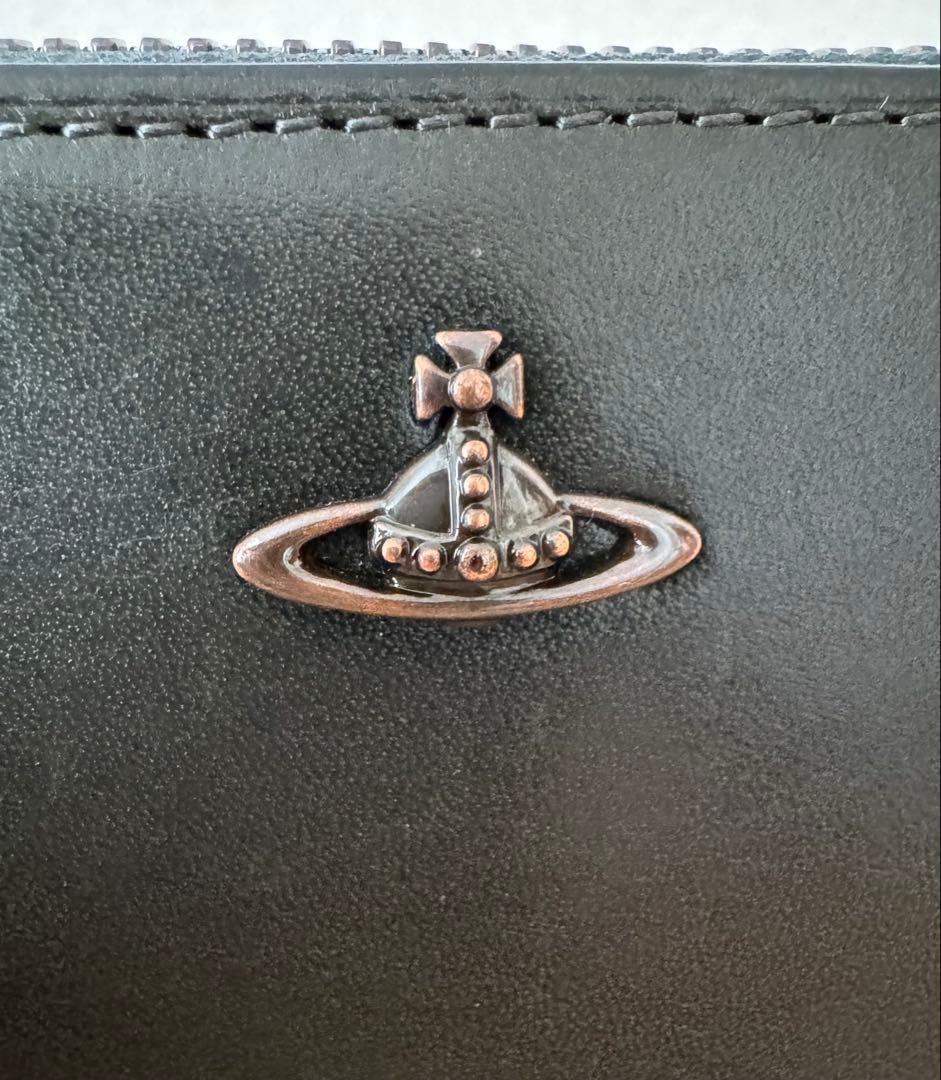 新品☆ヴィヴィアンウエストウッド☆キーリング付き ラウンドファスナー小銭入れ☆緑