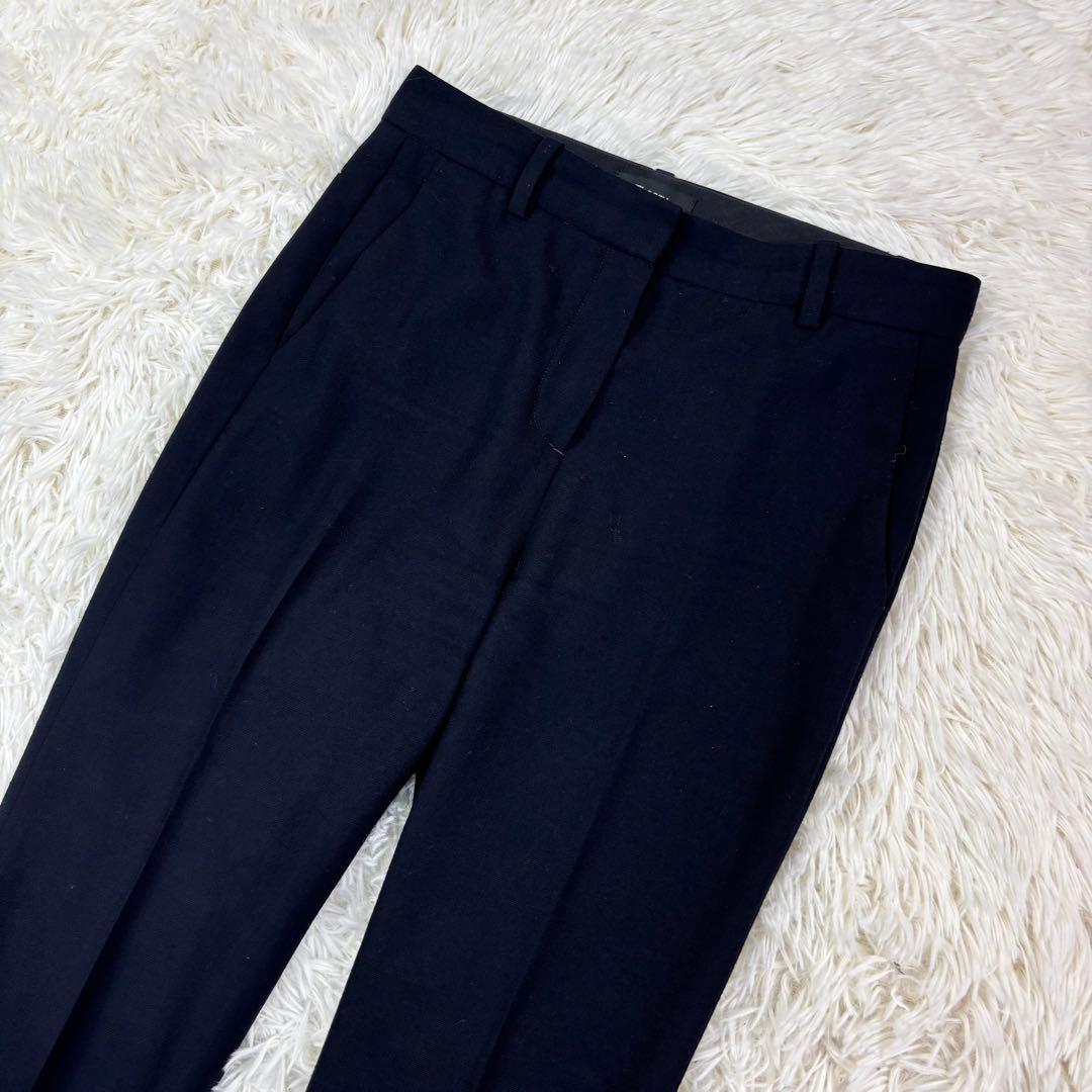 専用セオリー ノーカラージャケット パンツスーツ セットアップ ネイビー