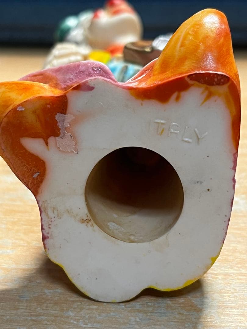 ピエロ　ハンドペイント　カポディモンテ 人形　イタリア製