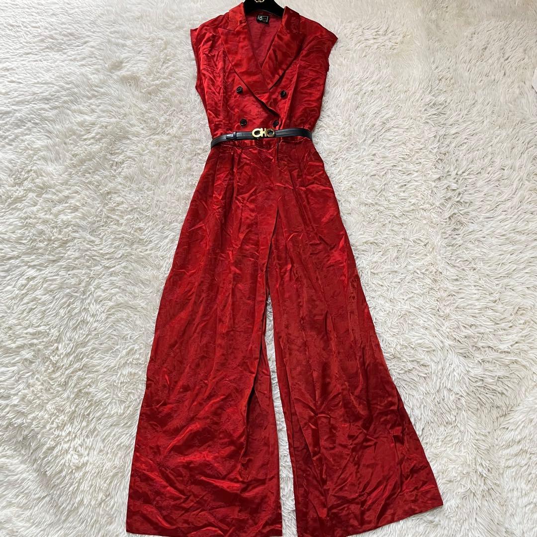 【美品】定価13万　ケイタマルヤマ　オリエンタルガーデンジャガード　レッド