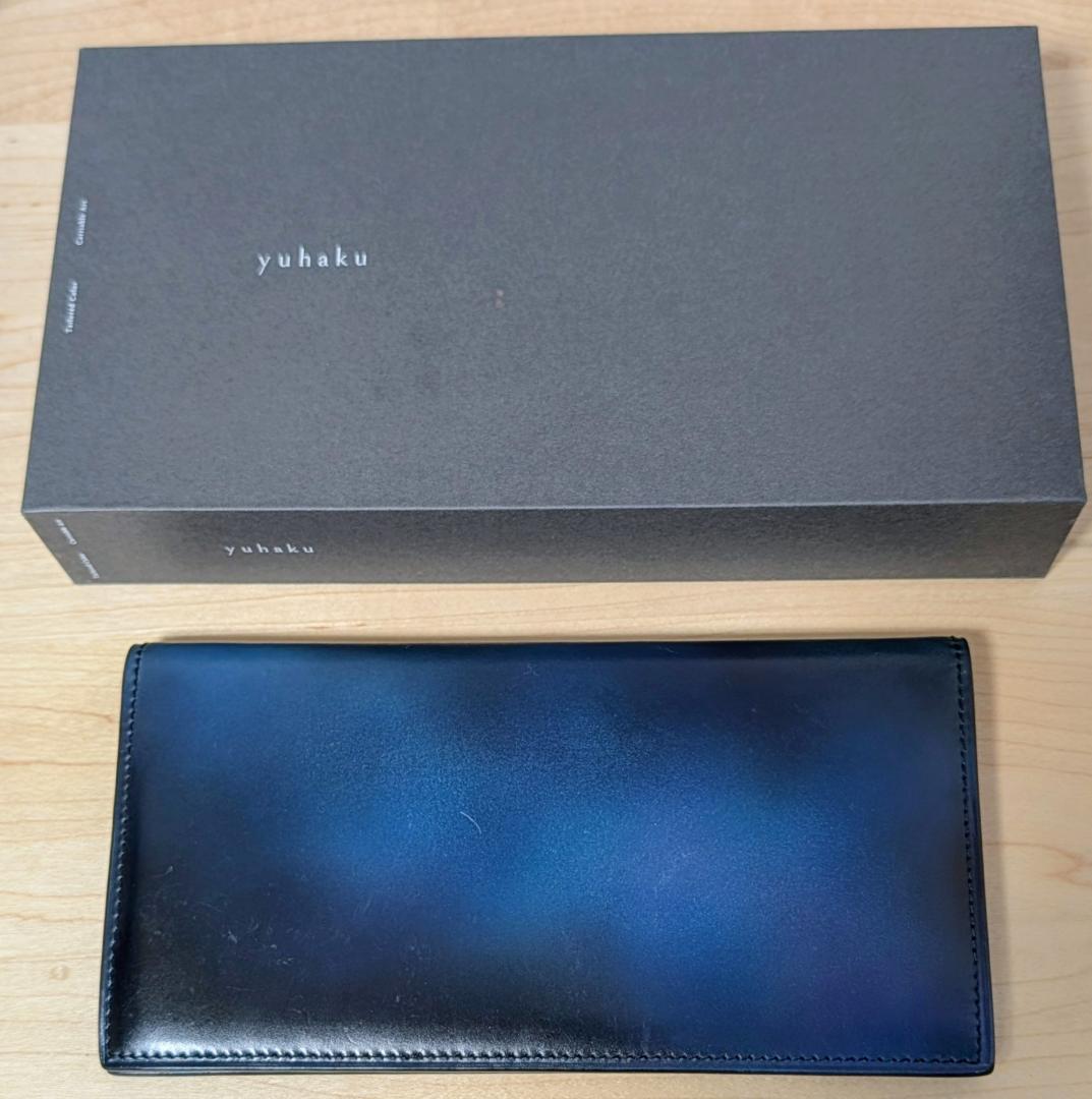YUHAKU コードバン 長財布 特注カラー 幻影