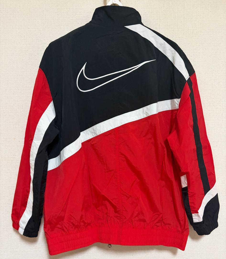 NIKE ナイロンジャケット レッド ブラック S