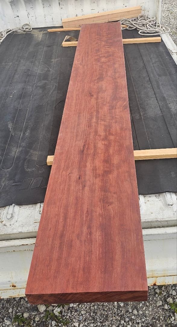 ブビンガ　カウンター　ベンチ　杢　一枚板　テーブル　ウォールナット　栃　楠