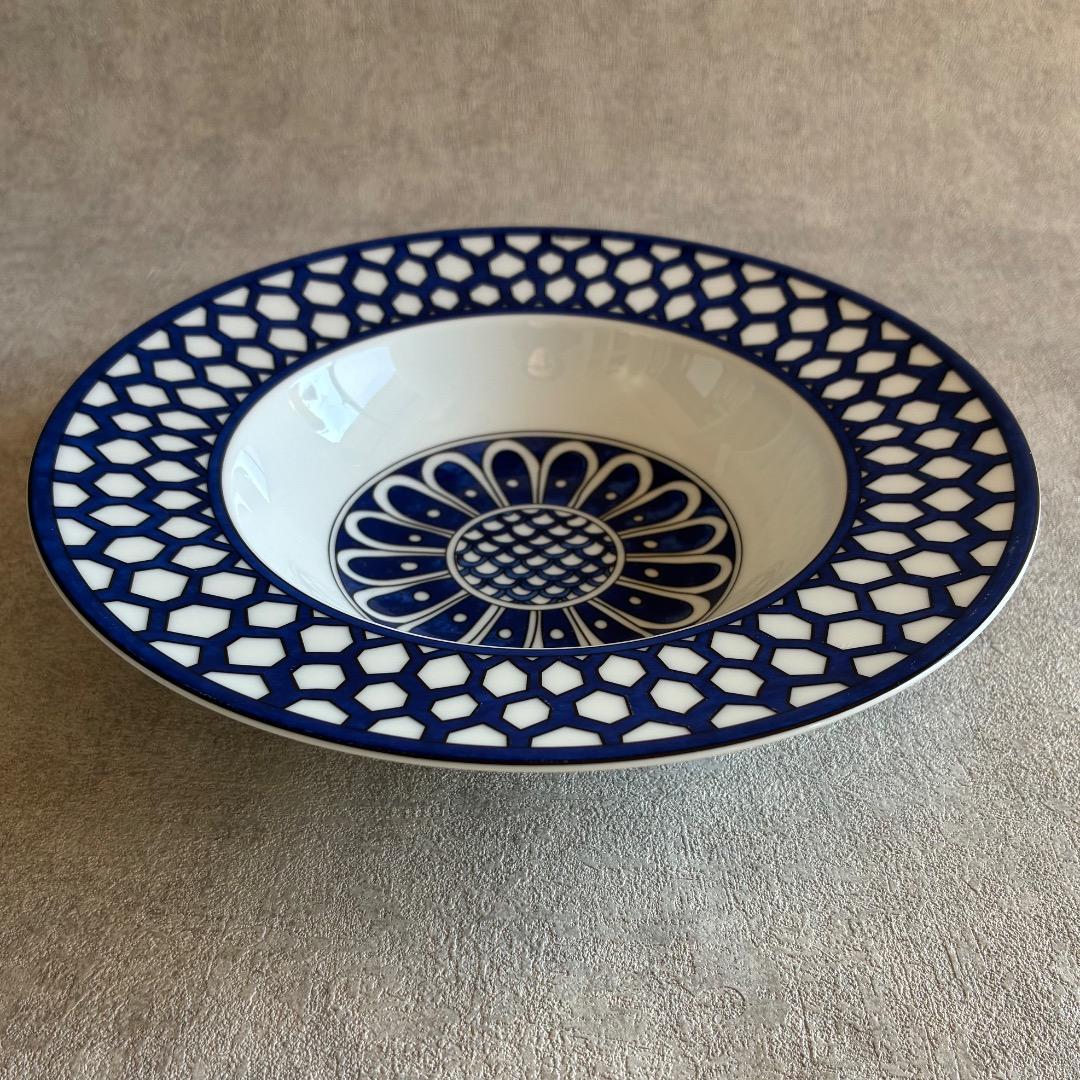 Hermès Bleus D'Ailleurs ブルーダイユール スープ皿