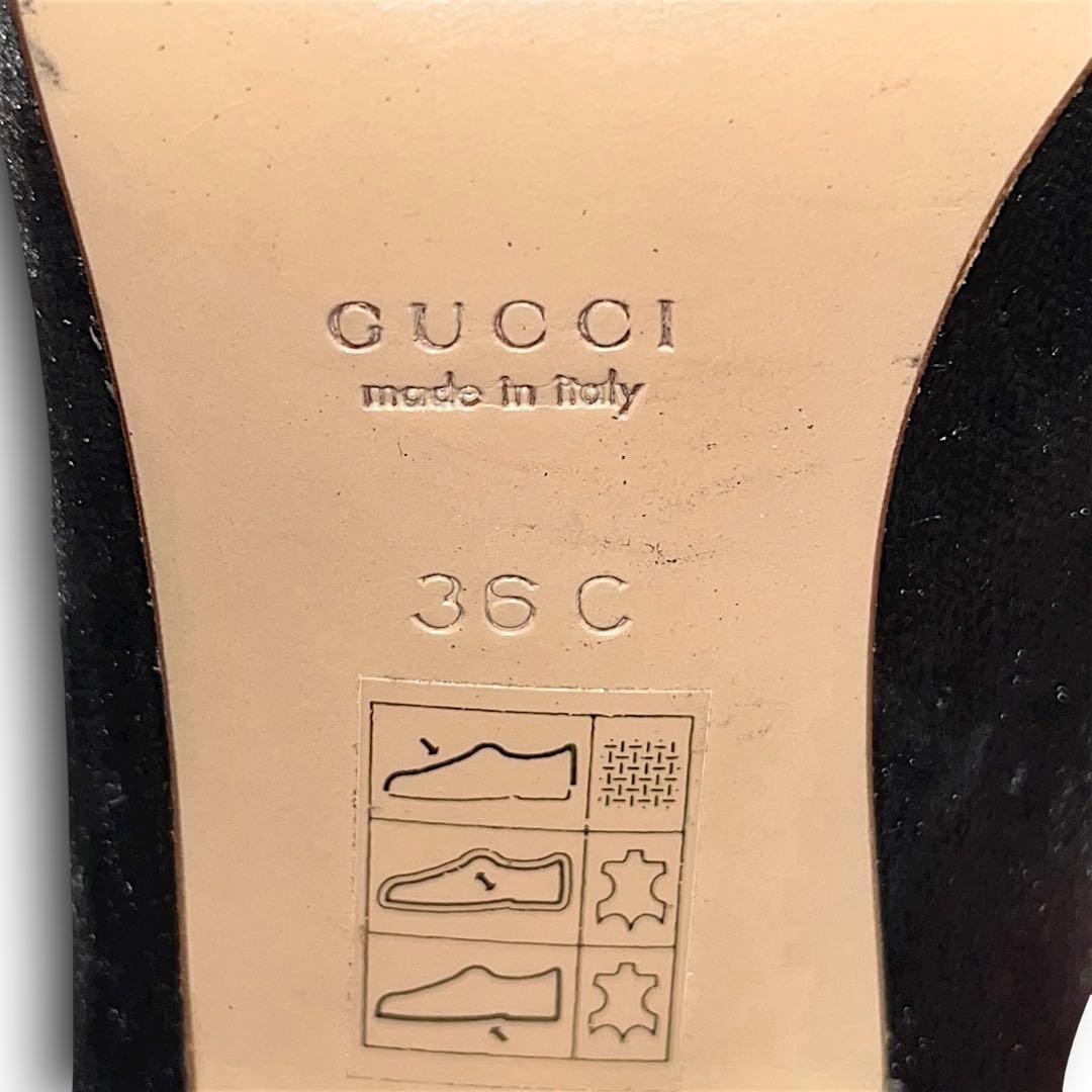 靴 GUCCI by Tom Ford amethyst bijou pumps