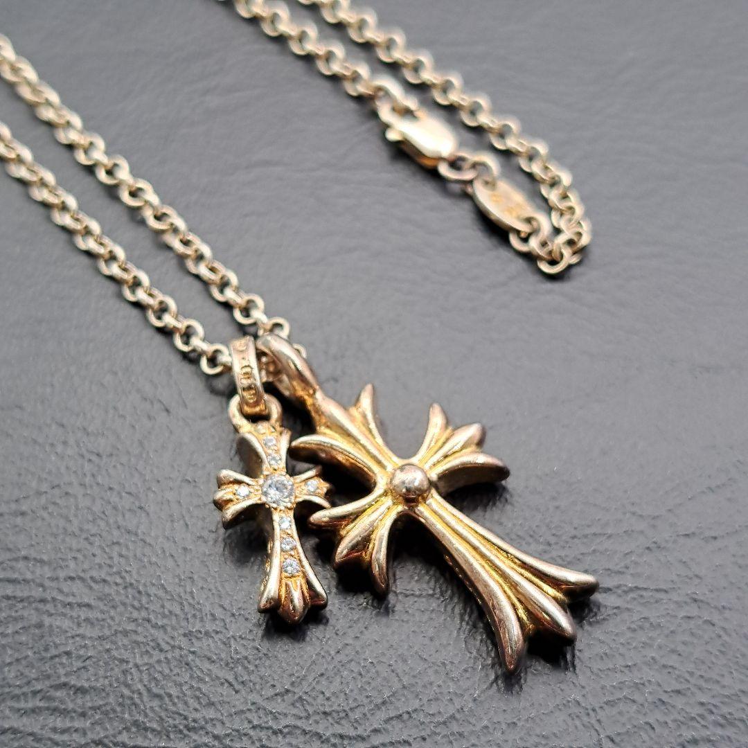 ネックレス　ダブルフェイス　ダブルクロス　925　SV