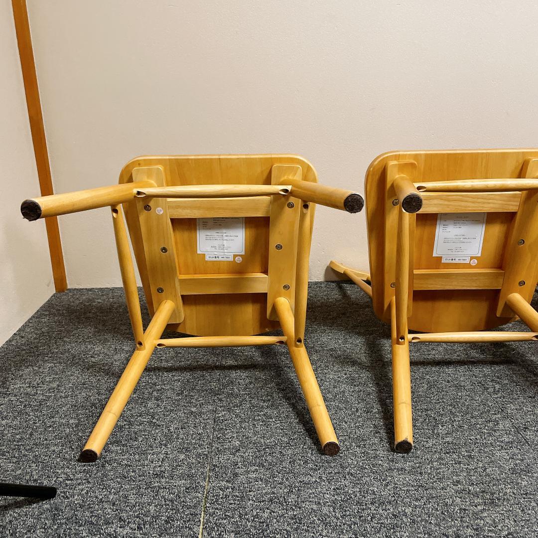 極美品　三栄コーポレーション ウィンザーチェア 3脚セット ナチュラル