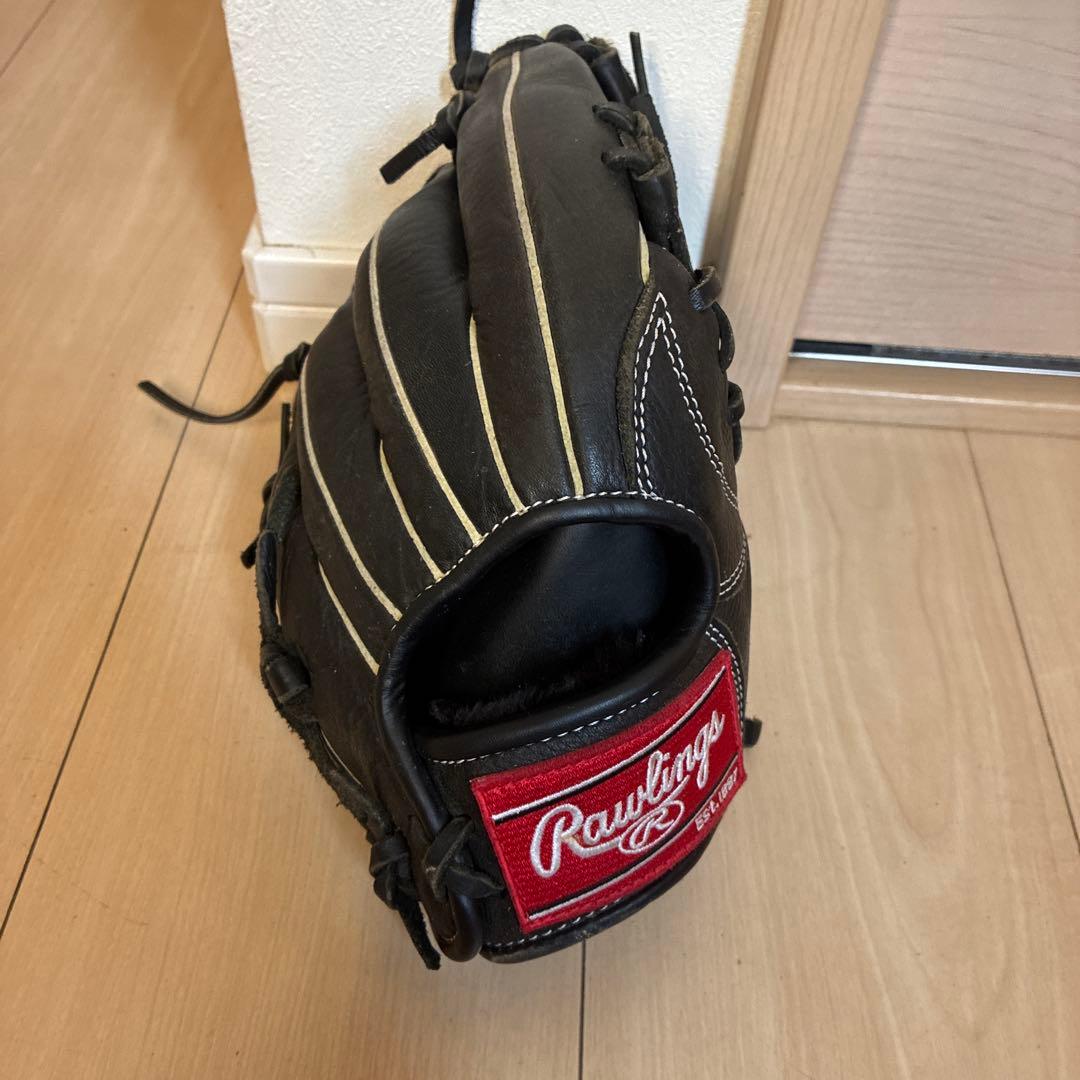 Rawlings 軟式グローブ 黒 ストライプ