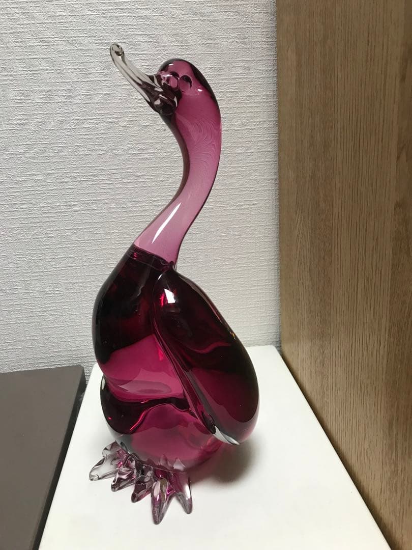 ベネチアンガラス　バード　鳥　アヒル？　オブジェ