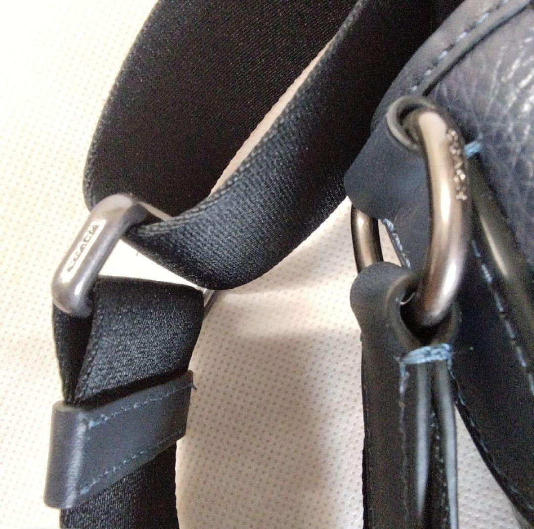 COACH ネイビー メッセンジャーバッグ　ショルダーバッグ
