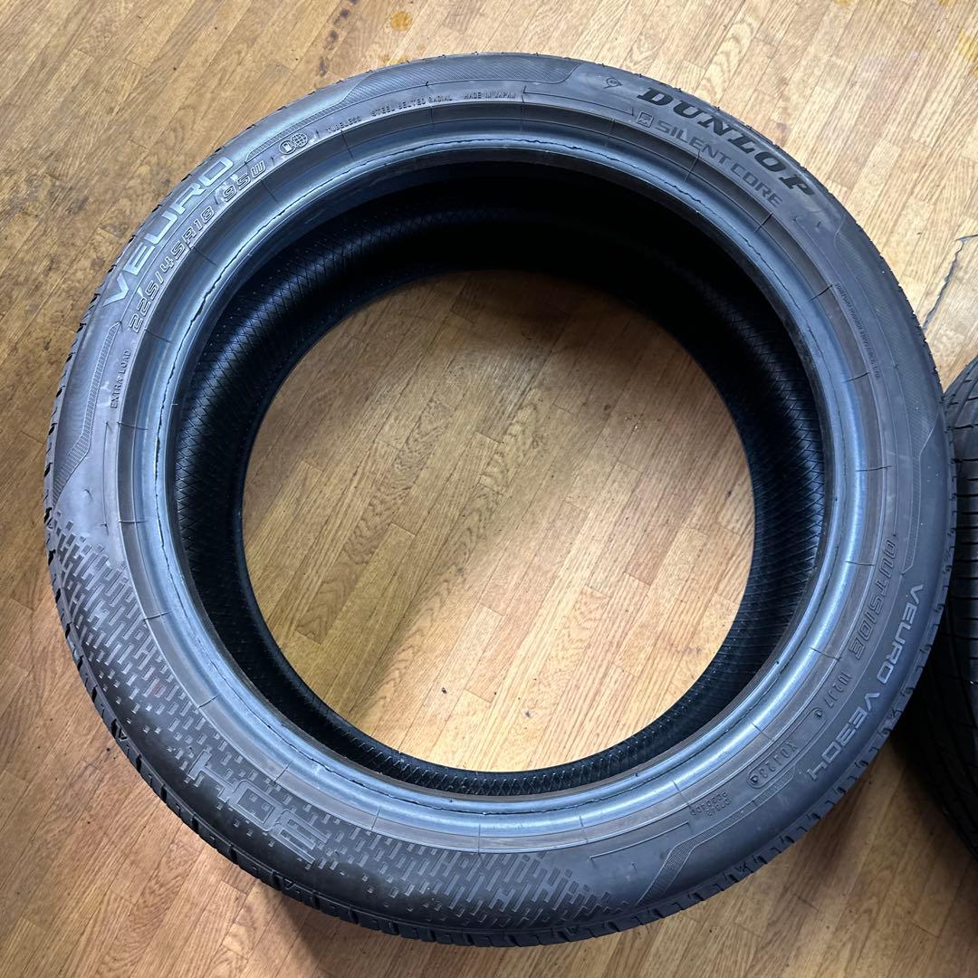 ダンロップ 225/45R18 夏用タイヤ 2023年2本(6-2)