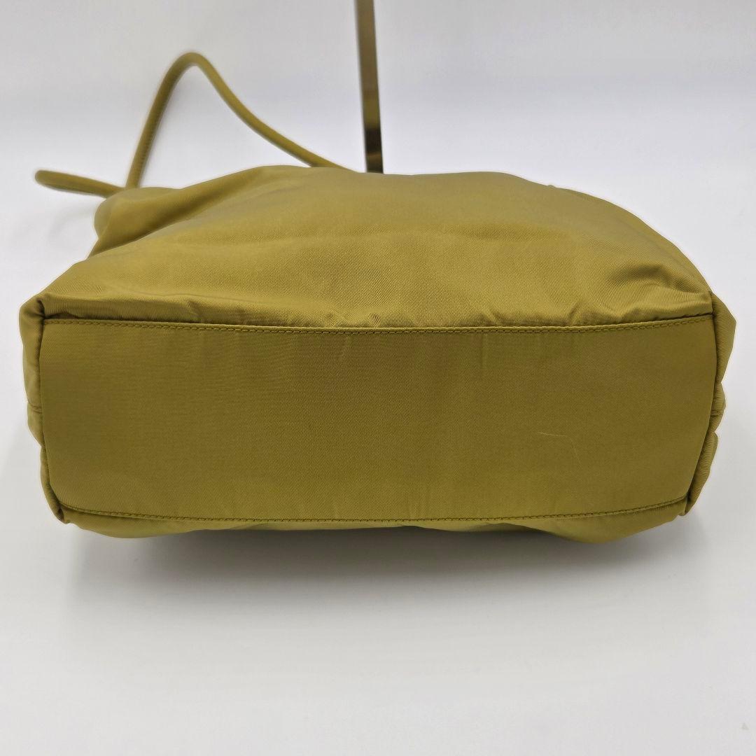 【美品】PRADA プラダ テスートナイロン　トートバッグ オリーブグリーン