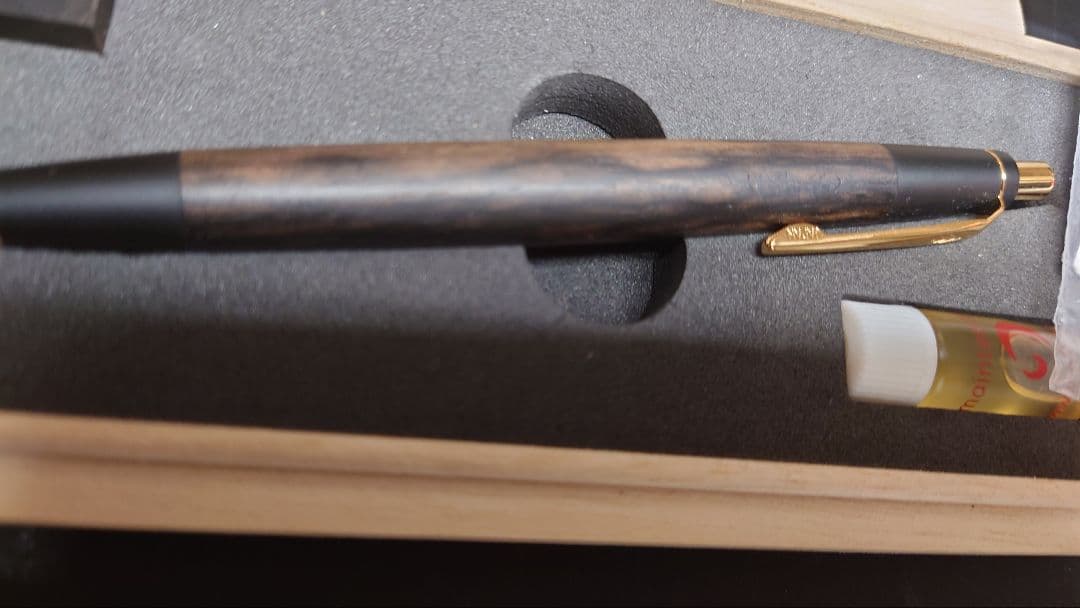 野原工芸　超特上黒柿孔雀杢MPと特上黒柿BPセット