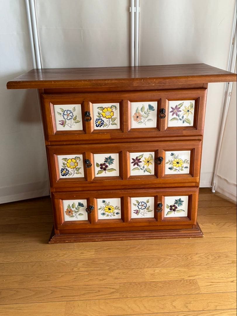 アクタス　タイル　チェスト　木製　バレンシア　スペイン家具