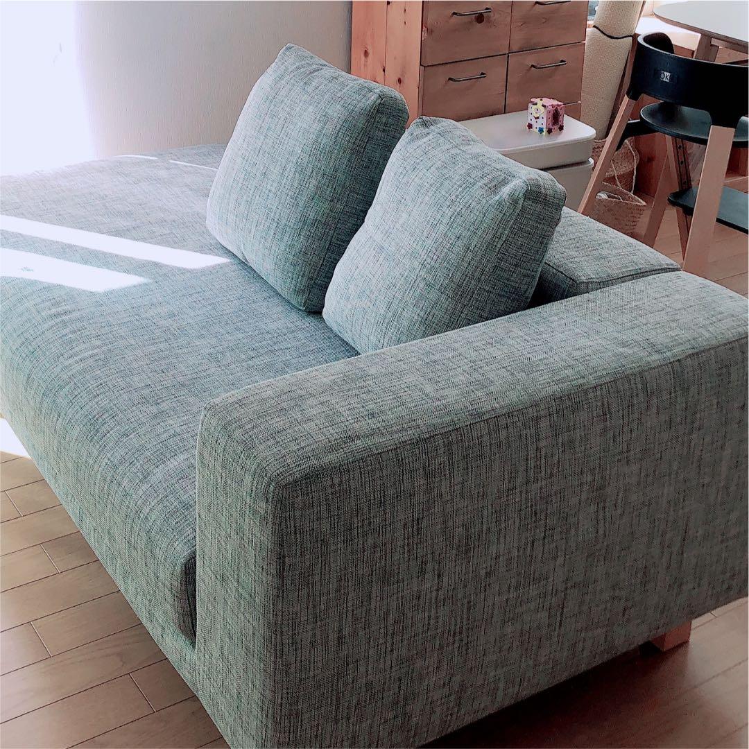 noyes 3人掛け片肘ソファカバー、クッションカバー　シルバーグレー