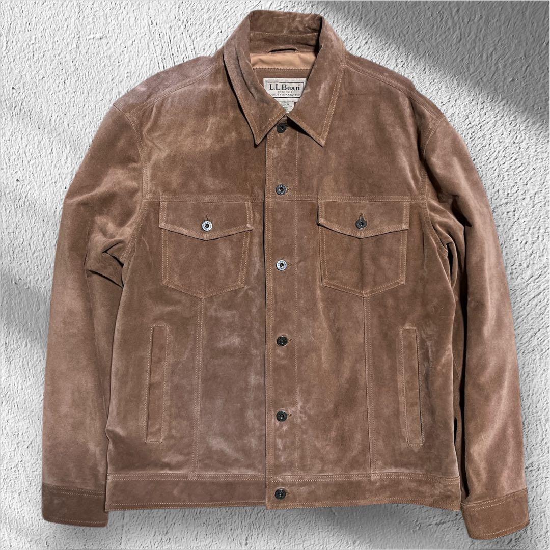 L.L.BEAN エルエルビーン スウェード レザー トラッカージャケット M