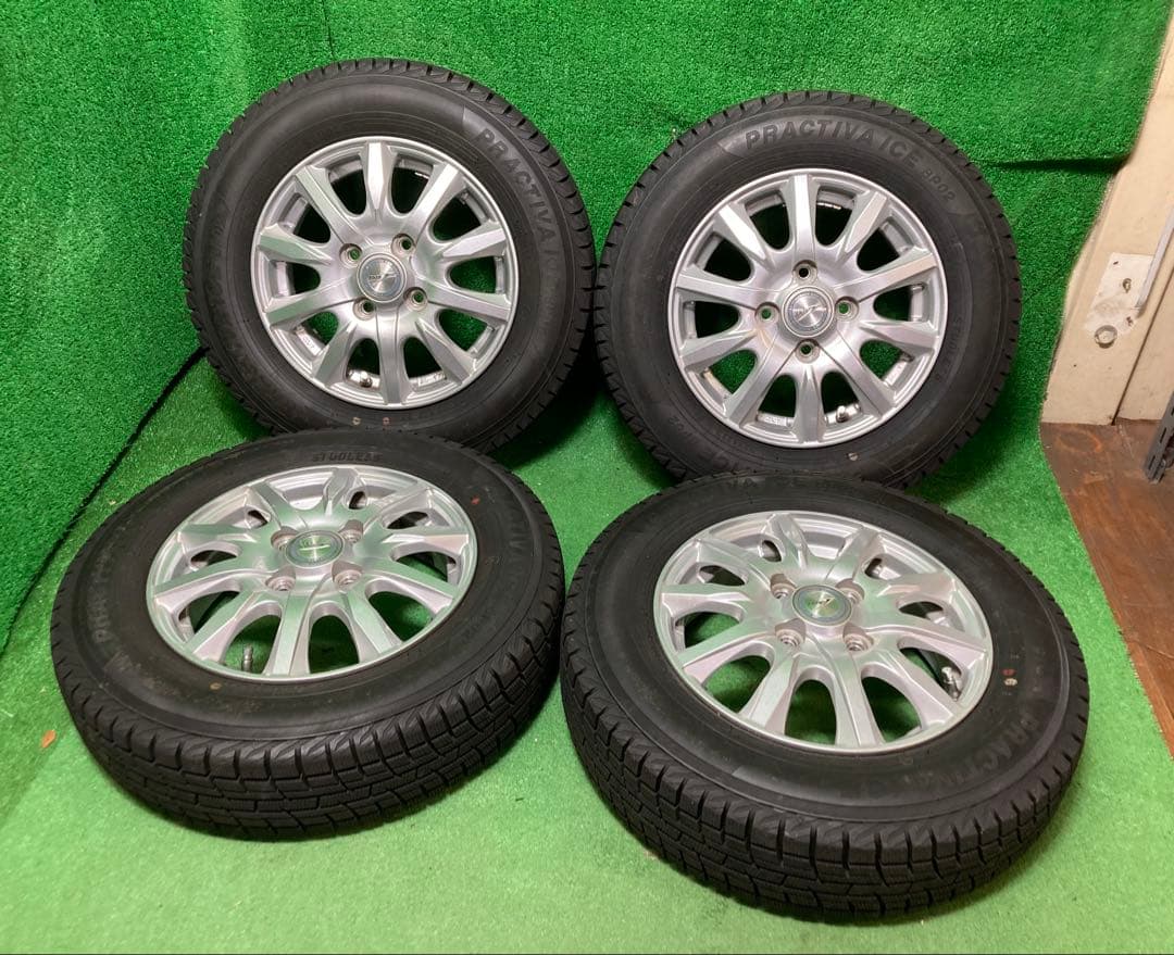 PRACTIVA 145/80R13 スタッドレスタイヤ　アルミホイール付き4本