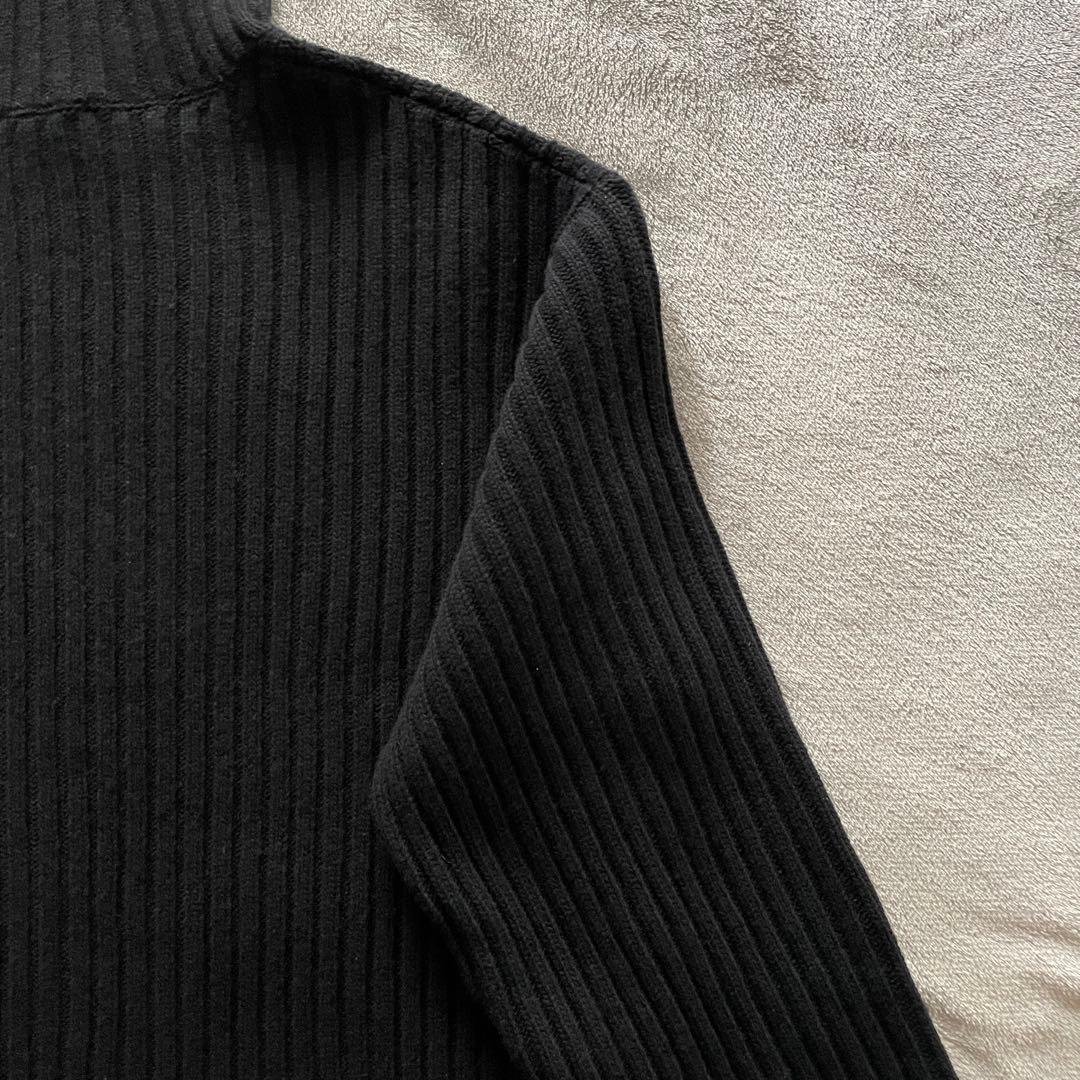 美品✨ MONCLER ニット ポケット ウール タートルネック S ブラック
