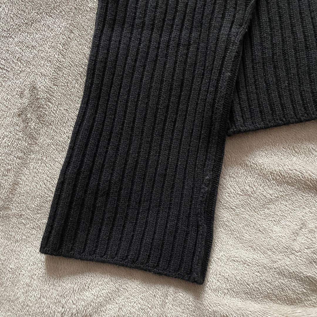 美品✨ MONCLER ニット ポケット ウール タートルネック S ブラック