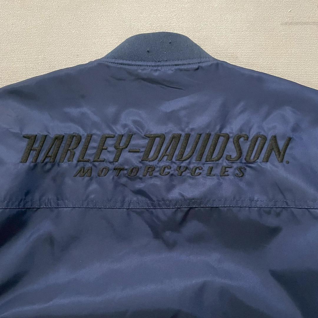 超美品 HARLEY-DAVIDSON MA-1 ナイロン ボンバー S 短丈