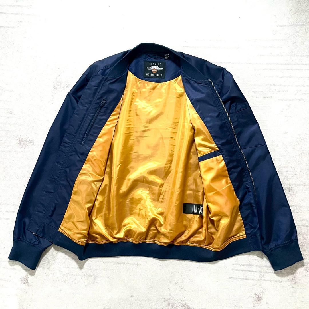 超美品 HARLEY-DAVIDSON MA-1 ナイロン ボンバー S 短丈