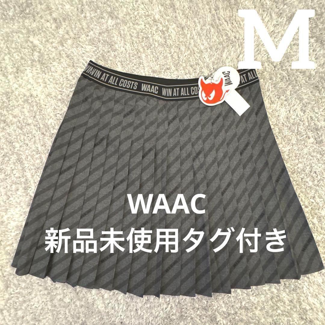 WAAC ワック プリーツ スカート パンツ Mサイズ グレー ゴルフ 新品