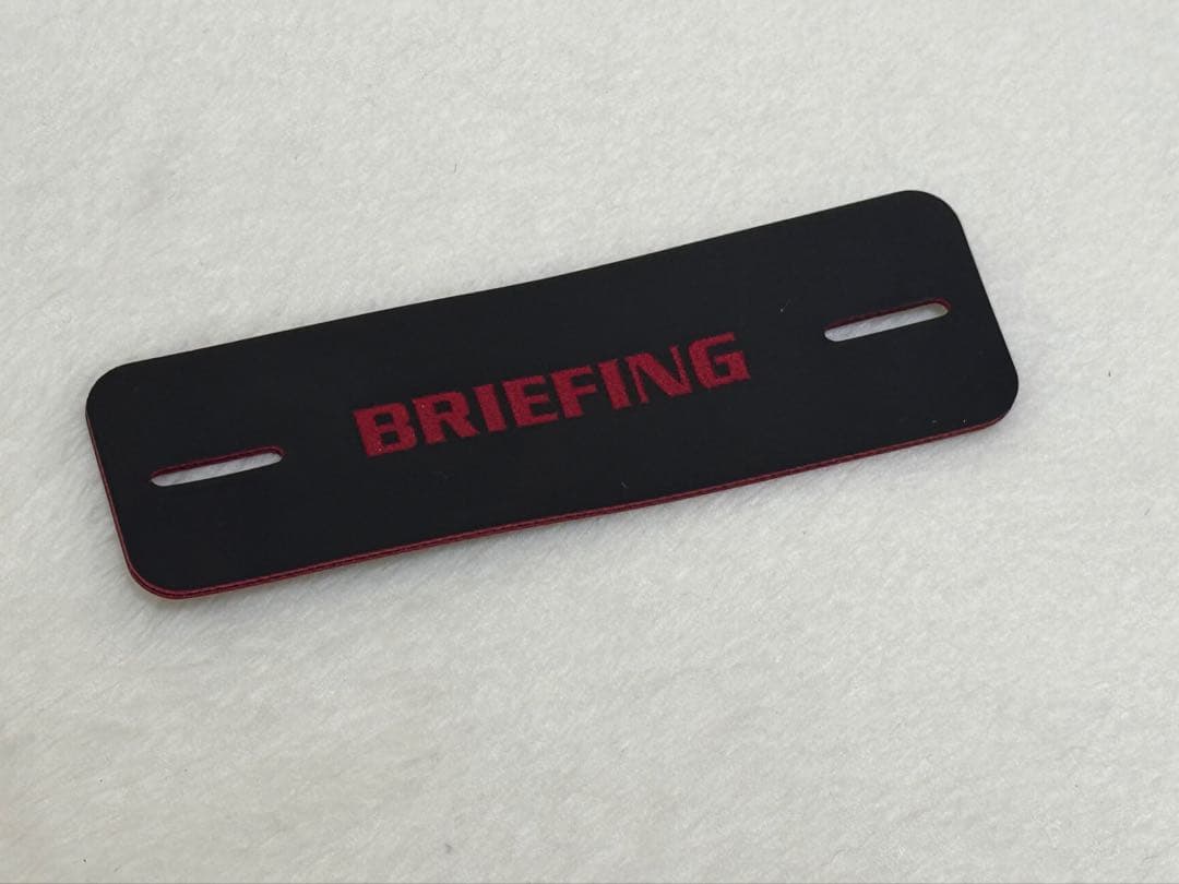希少‼︎レザーワッペンBRIEFINGブリーフィング 黒 メンズ S【未使用】