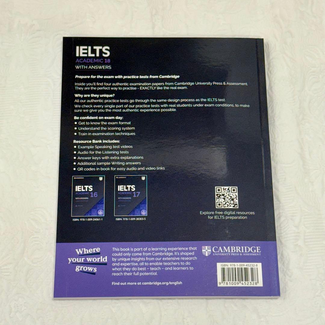 【新品未使用】IELTS公式問題集 17&18&19&20 セット