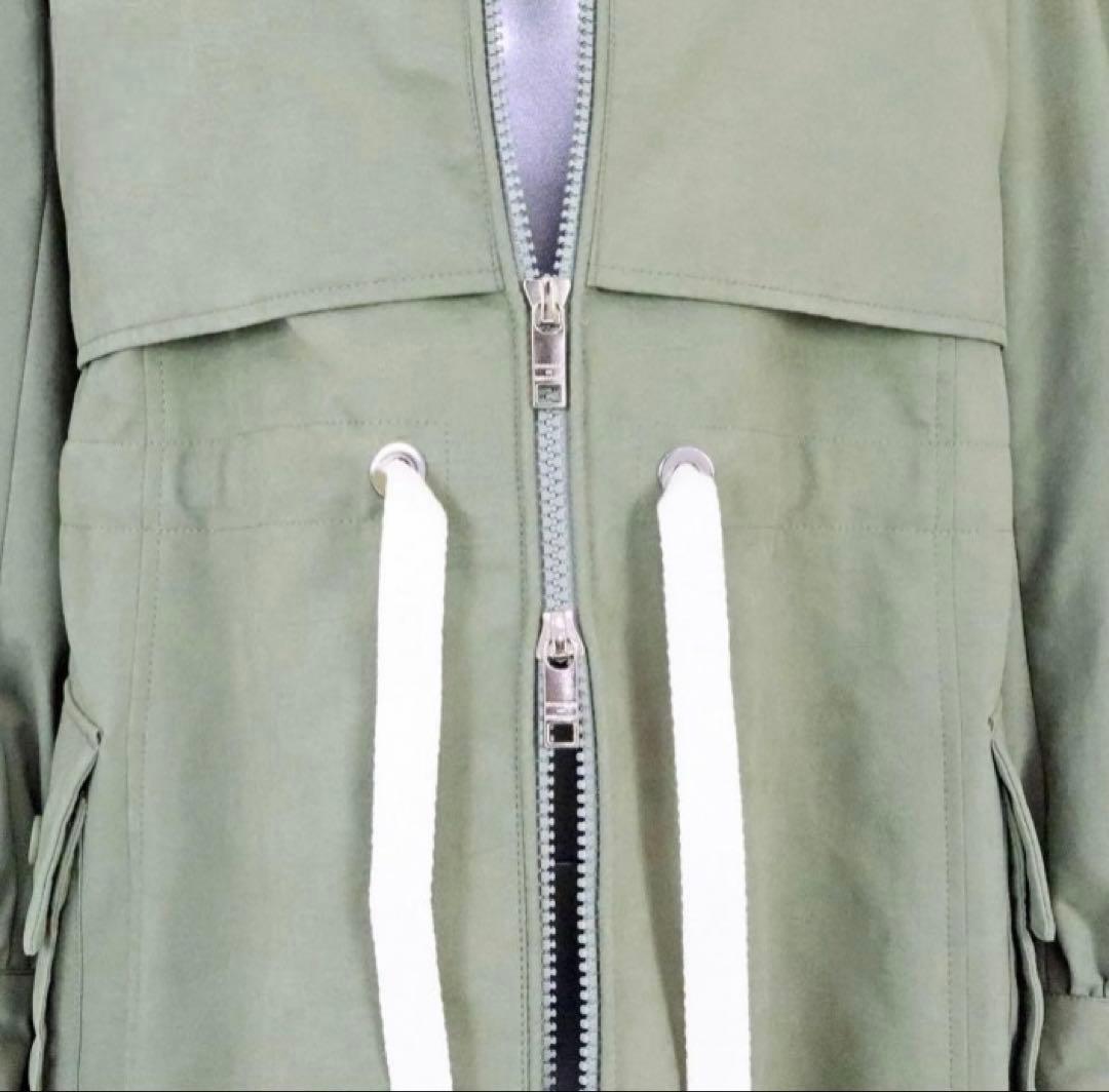 【新品】ボーダーズアットバルコニー ボリュームスリーブ コート　カーキ