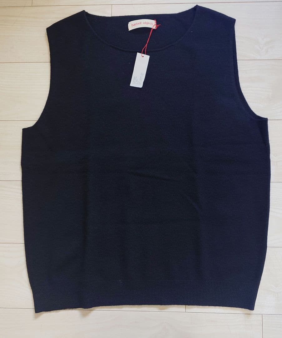 barbell object ct ls top カシミアノースリーブ