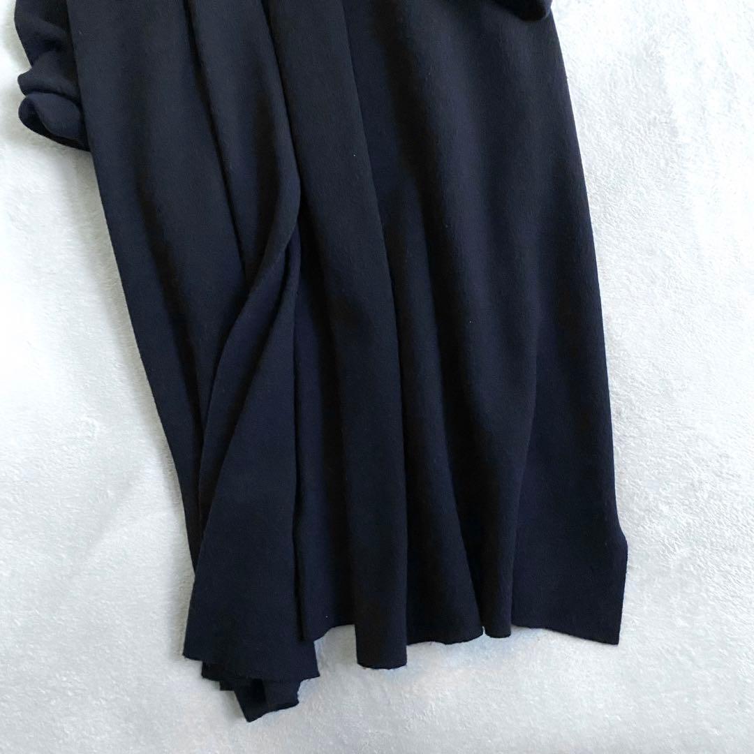 【美品✨】Deuxieme Classe スムースニットガウンコート　ネイビー