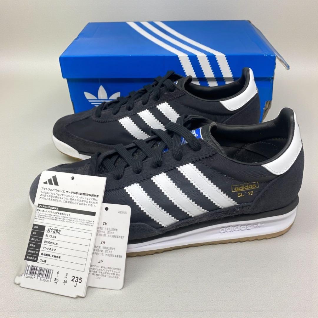 未使用 adidas SL 72 ブラック 23.5 アディダス 黒 23.5