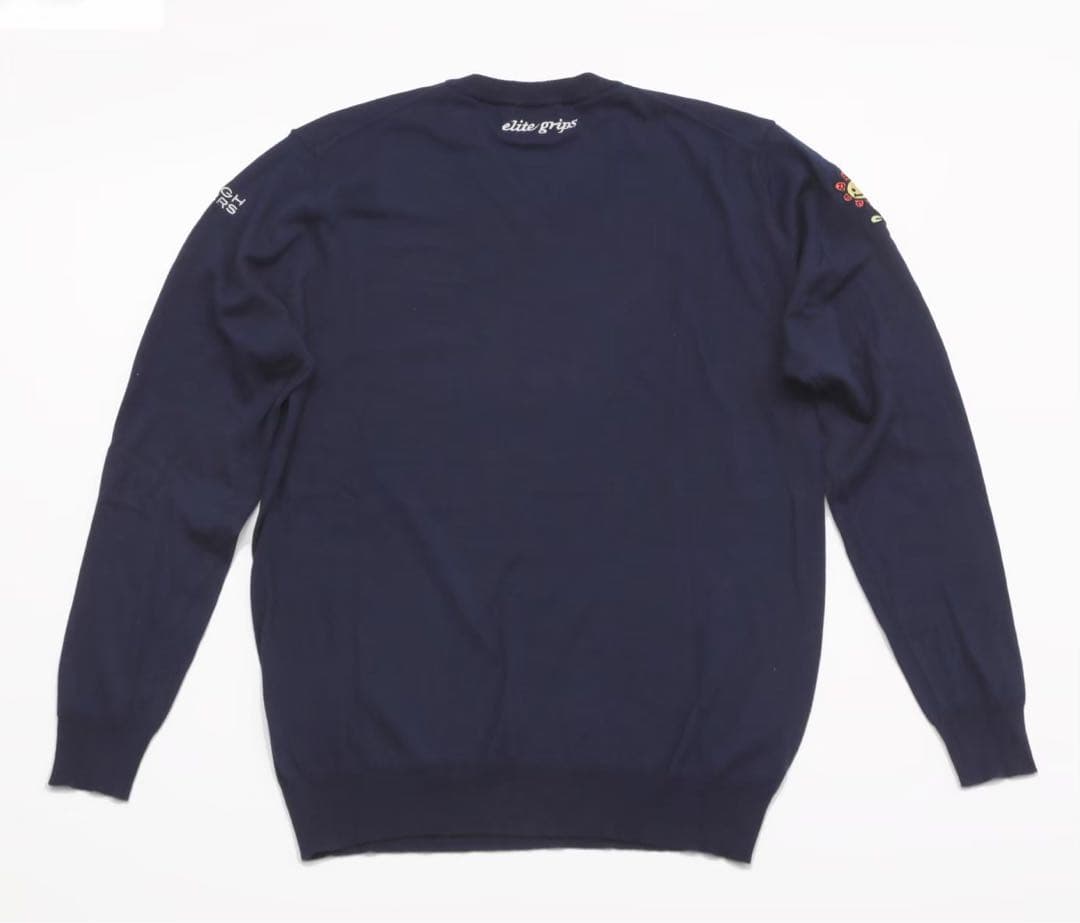 エリートグリップ　Vネックセーター ネイビー　新品 Lサイズ