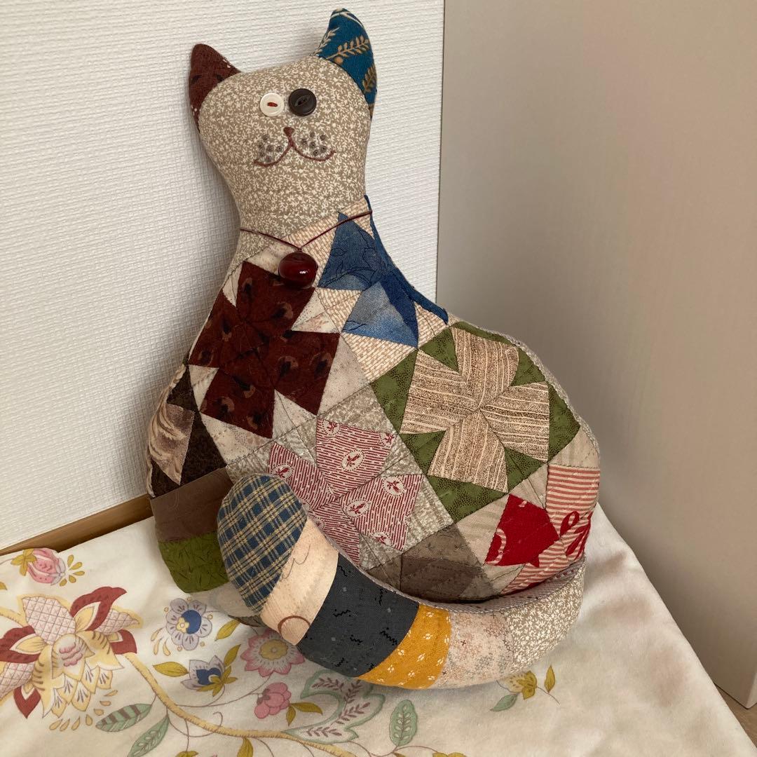 パッチワーク　ツリーとねこ