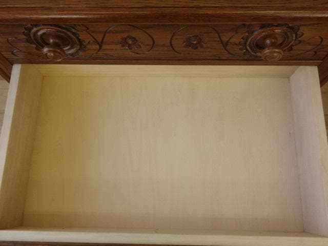 勇峰工芸（新）　雅　花柄チェスト　ナラ材家具　北海道手作り家具