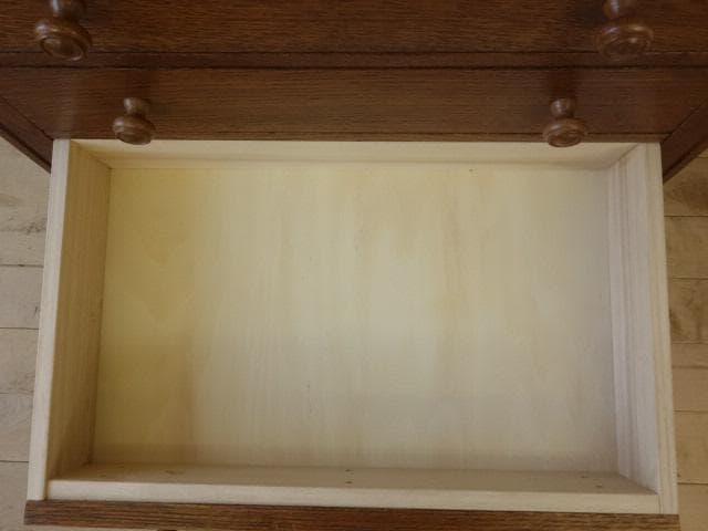 勇峰工芸（新）　雅　花柄チェスト　ナラ材家具　北海道手作り家具