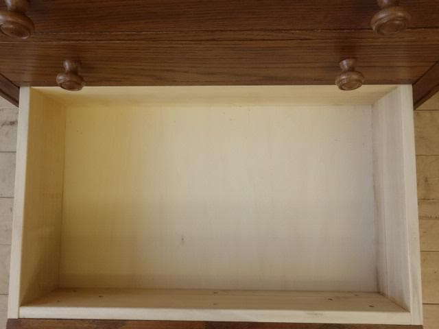 勇峰工芸（新）　雅　花柄チェスト　ナラ材家具　北海道手作り家具