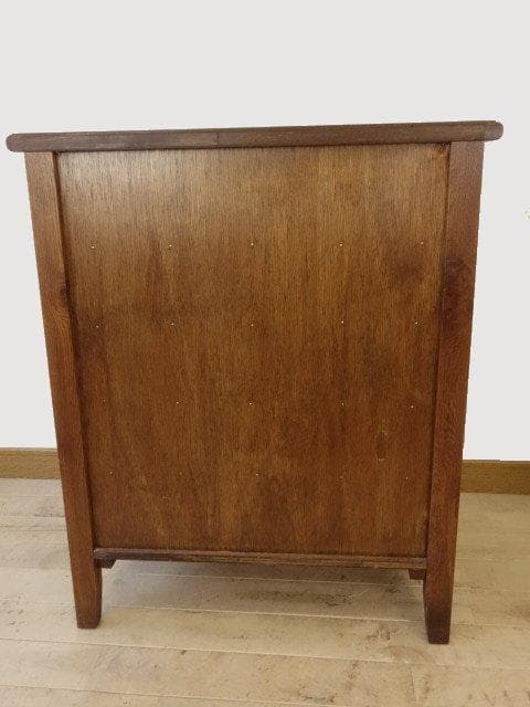 勇峰工芸（新）　雅　花柄チェスト　ナラ材家具　北海道手作り家具