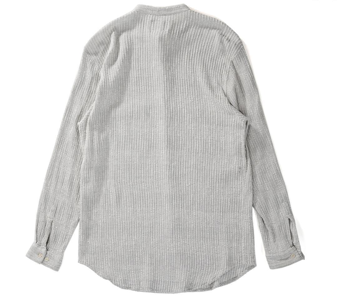 イタリア製 90s ARMANI JEANS スタンドカラー シャツ M