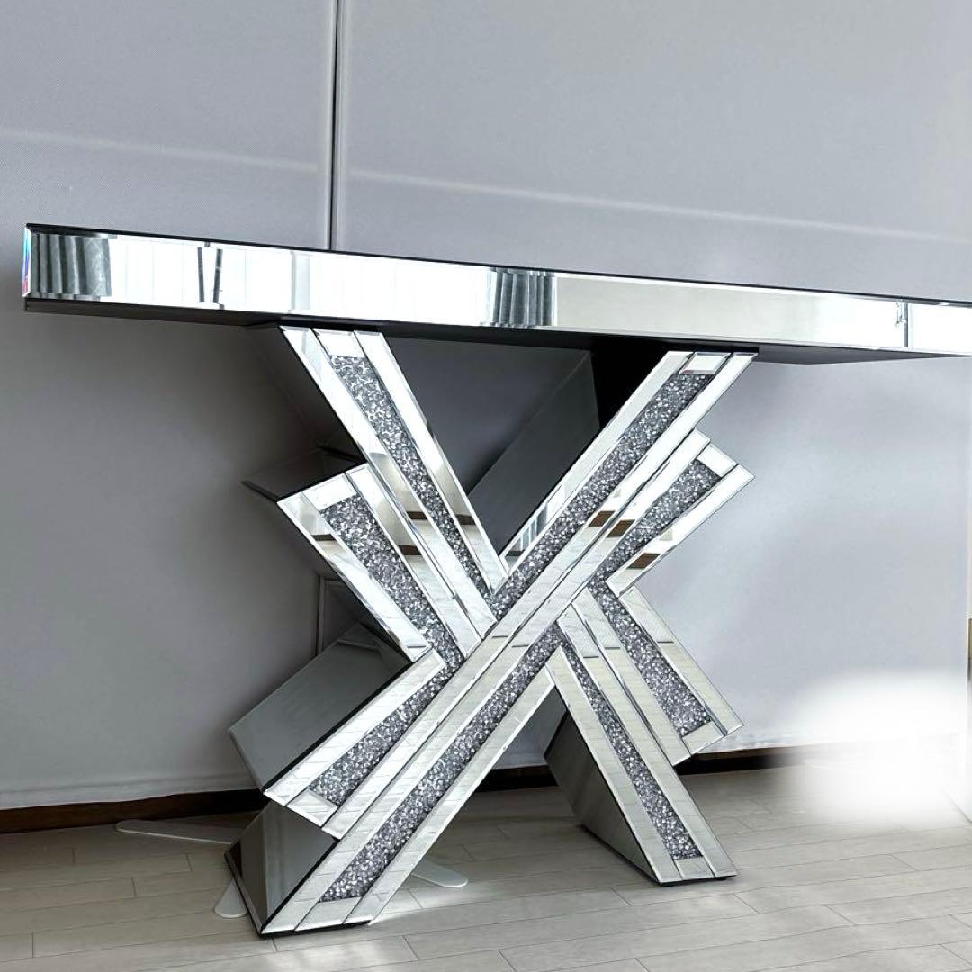 北欧風 コンソールテーブル ミラー家具