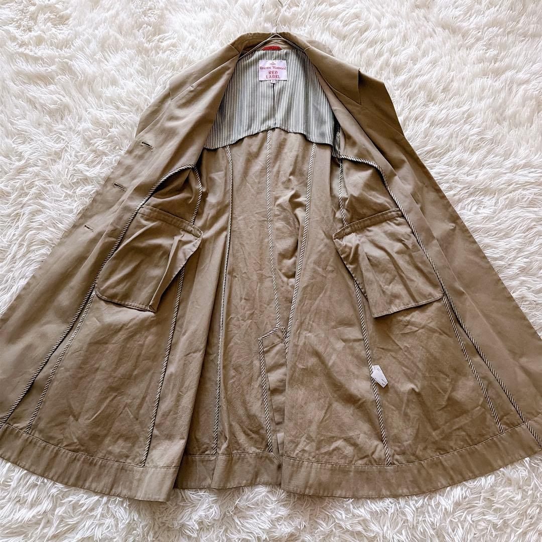 ヴィヴィアンウエストウッド トレンチコート ロング オーブボタン ベージュ 2