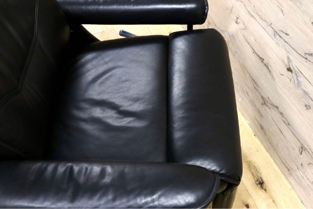 GMIH203○新城家具 カペラ パーソナルチェア リクライニングチェア ブラ