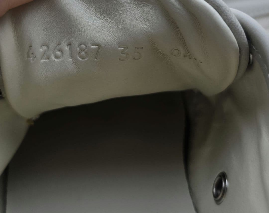 グッチ　GG柄　426189 スニーカー キャンバス アイボリー