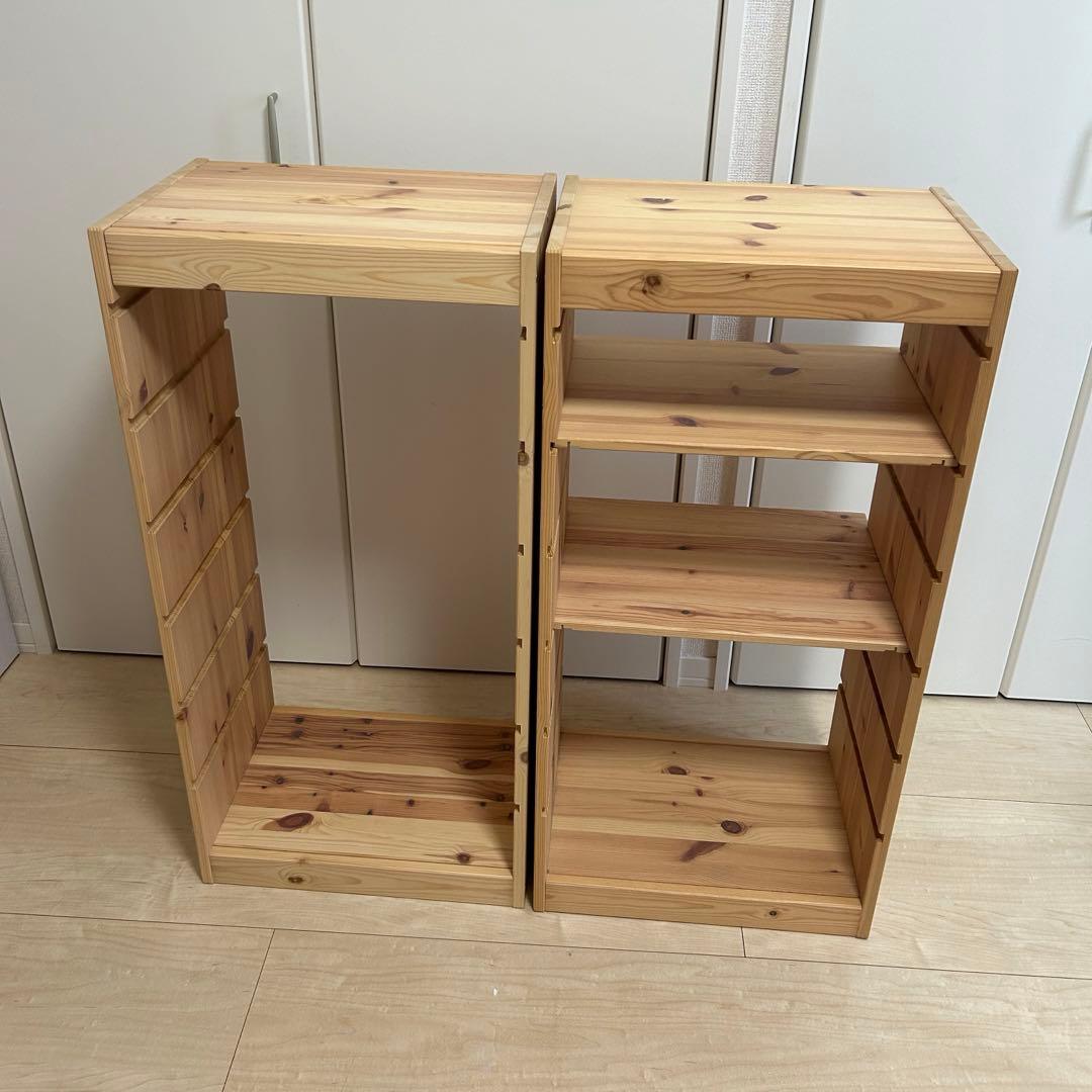 IKEA トロファスト パイン材 ２つセット