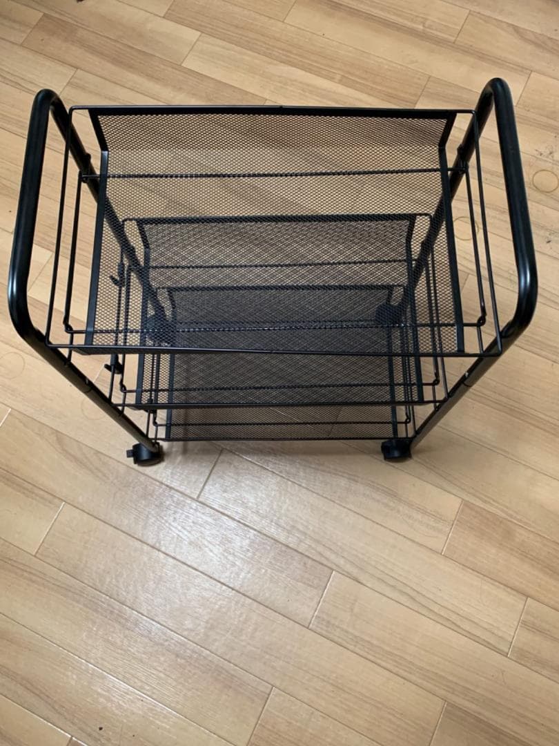 メタル キッチン収納カート キャスター付き 3段 キッチンワゴン