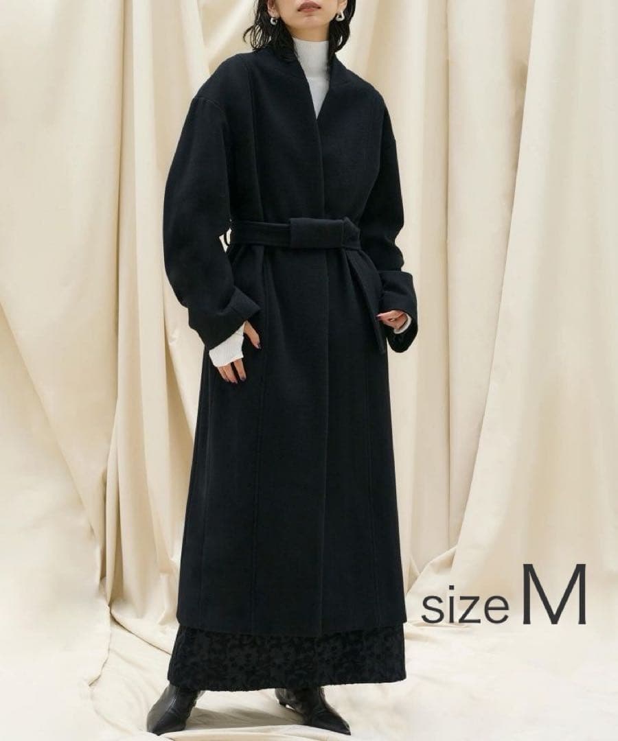 【美品】SIWEM SUPER FINE WOOL KIMONO COAT