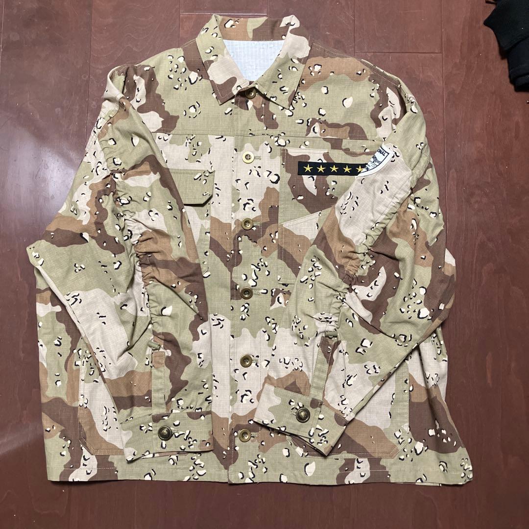 新品ニコアンド[人気スタッフプロデュース企画]ワッペンシャツジャケット